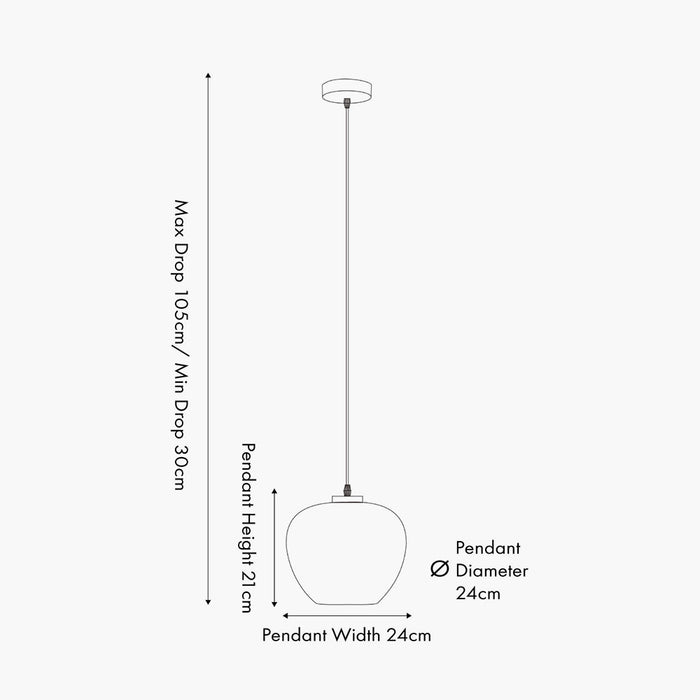 Tello Domed Shaped Pendant