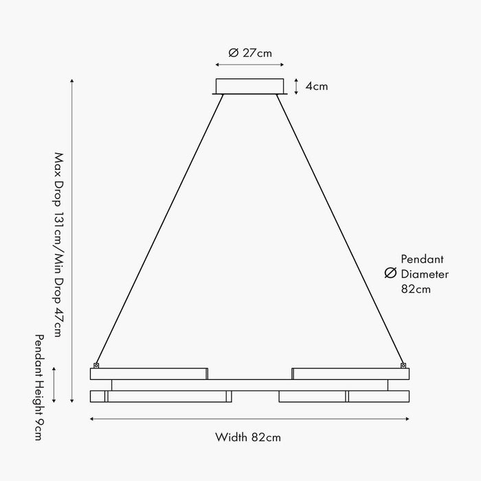 Elsa LED 82cm Pendant