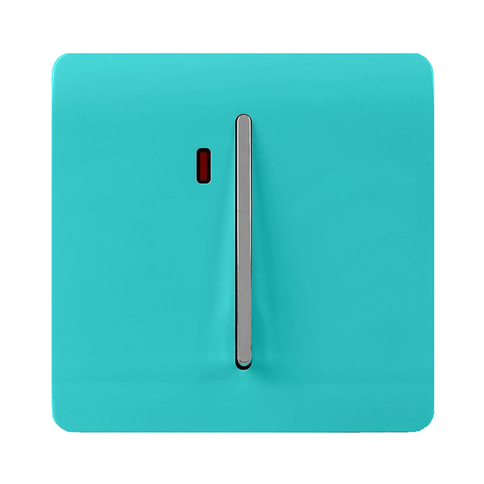 45A Double Pole Switch With Neon : 1 Gang