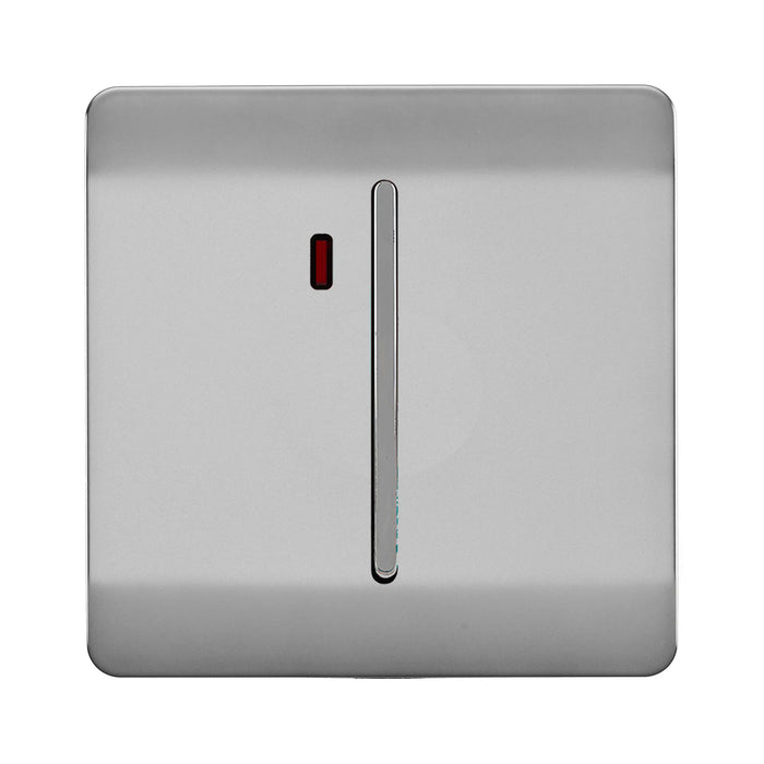 45A Double Pole Switch With Neon : 1 Gang