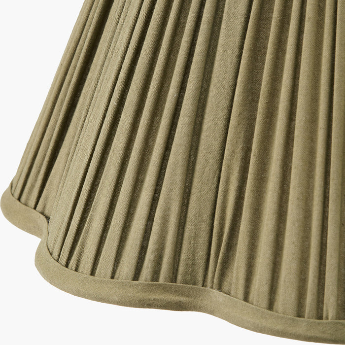 Abigail Green Scalloped Tapered Shade