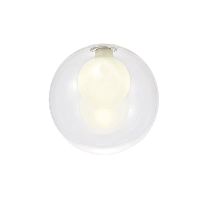 Azure 15cm Double Glass Globe