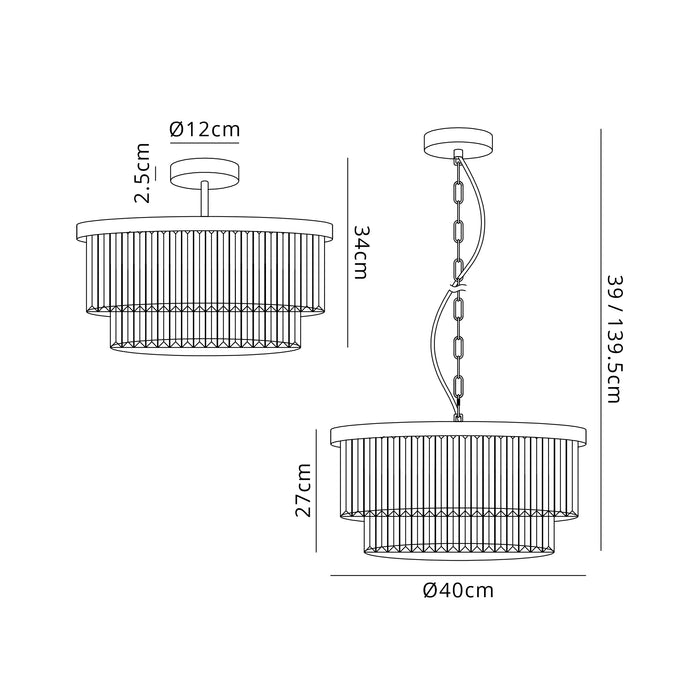 Courtney 40cm Pendant