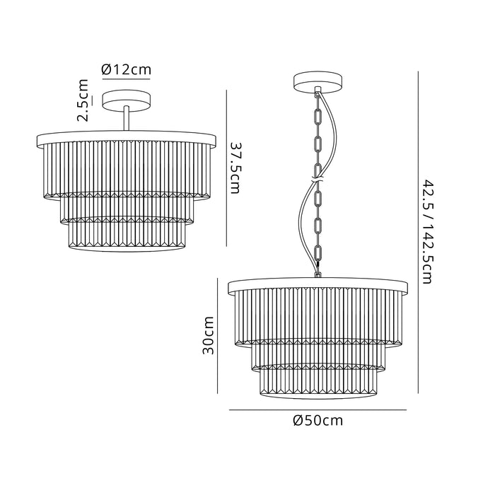 Courtney 50cm Pendant