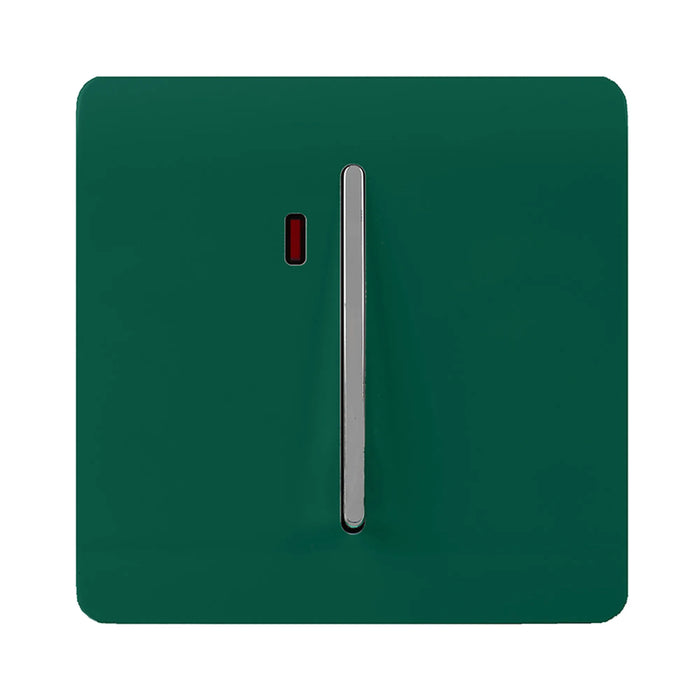 45A Double Pole Switch With Neon : 1 Gang