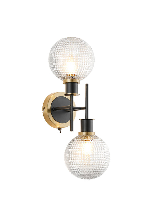Duncan Double Wall Light (Various Glass Options)