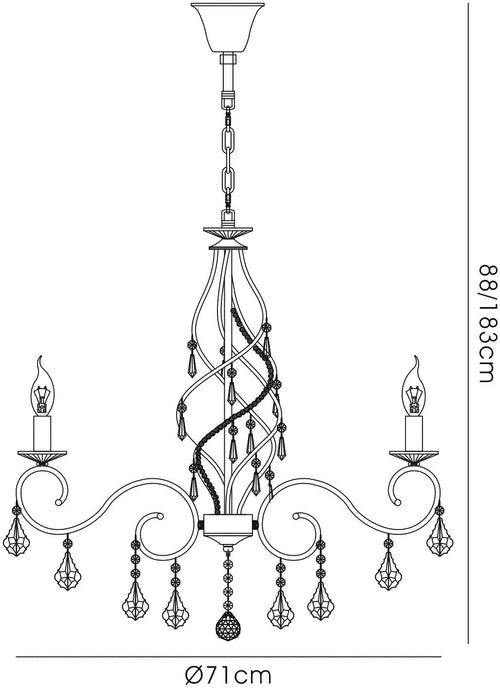 Angeline Crystal Chandelier