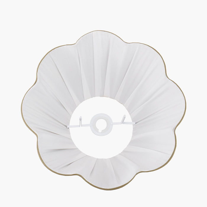 Abigail Green Scalloped Tapered Shade