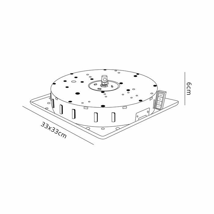 330mm, Remote Control Chandelier Winch c/w 4m Wire For Lowering Remote Control Chandeliers