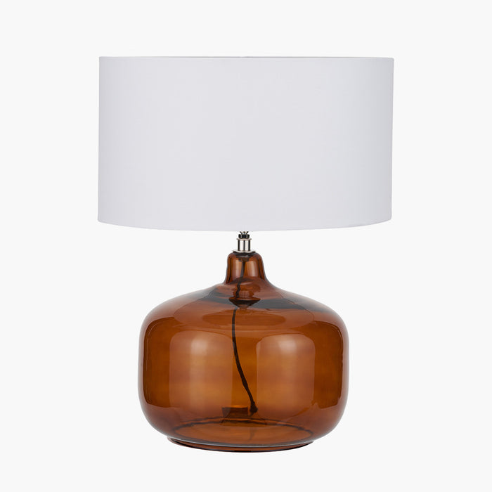 Trento Amber Table Lamp Base