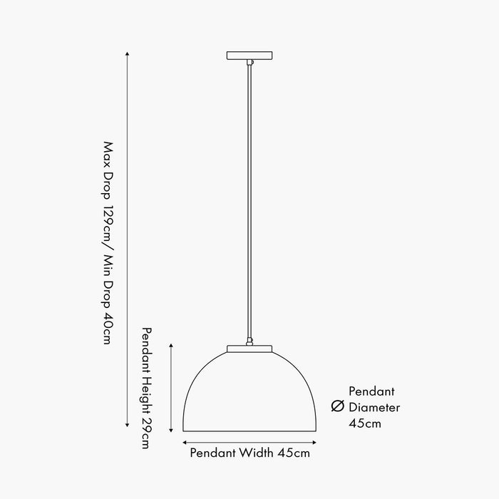 Pelham Domed Metal Pendant