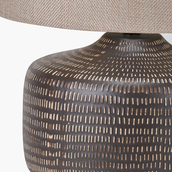 Roka Brown Table Lamp