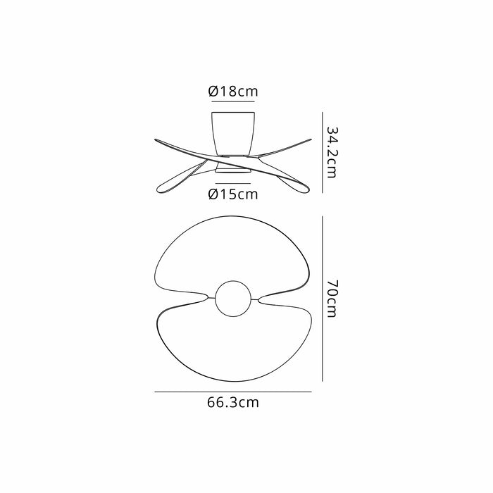 Boca LED Ceiling Fan & Light