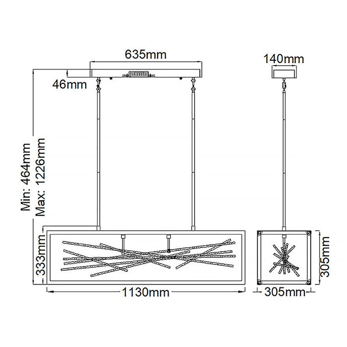 Dionysus LED Linear Pendant