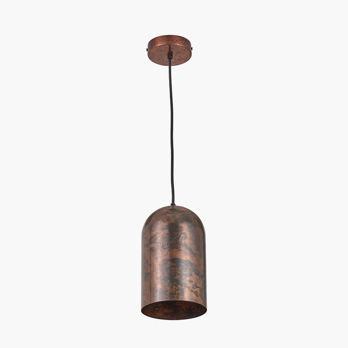 Canto Tall Domed Metal Pendant