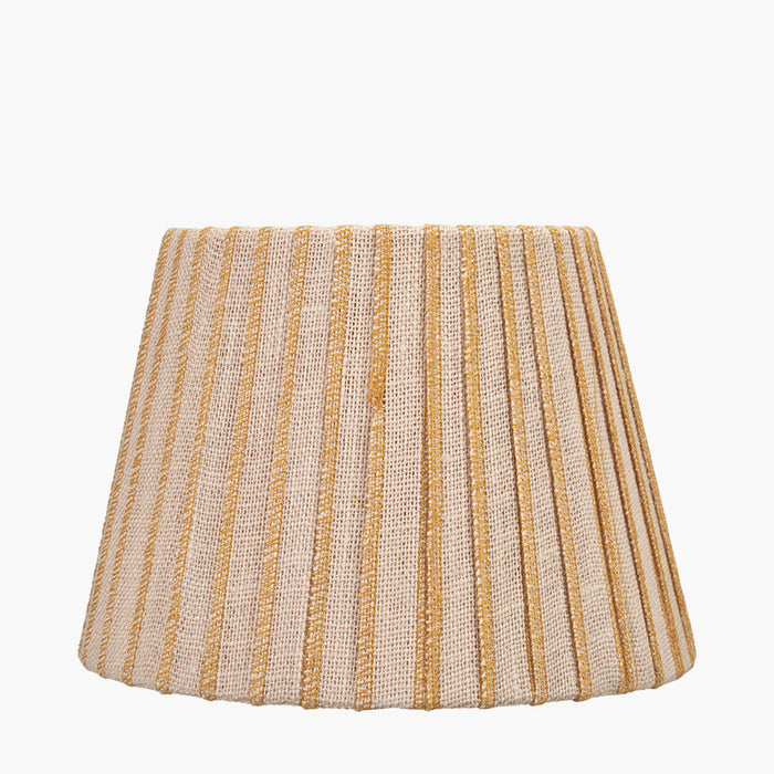 Sahara Yellow Striped Jute Tapered Shade