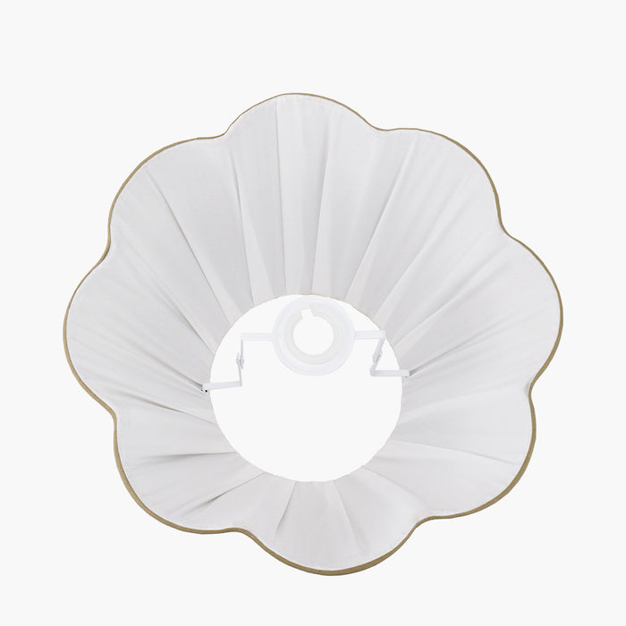 Abigail Green Scalloped Tapered Shade