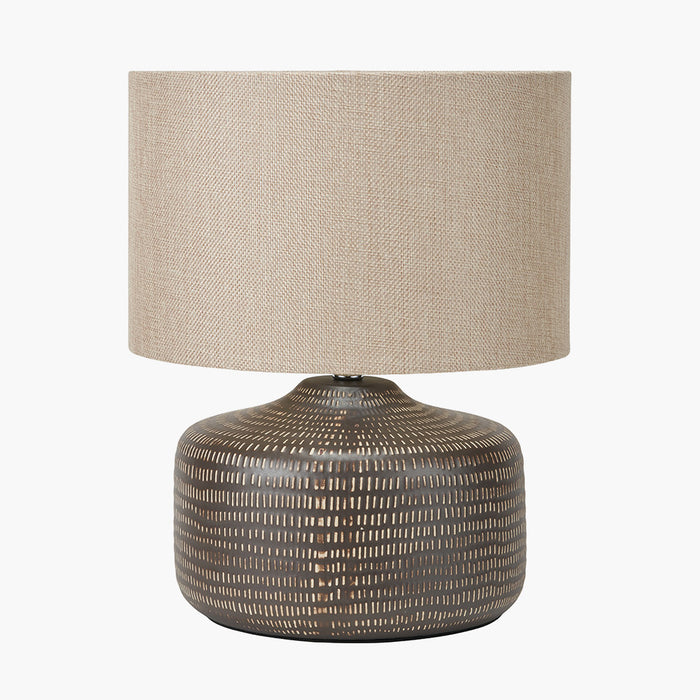 Roka Brown Table Lamp