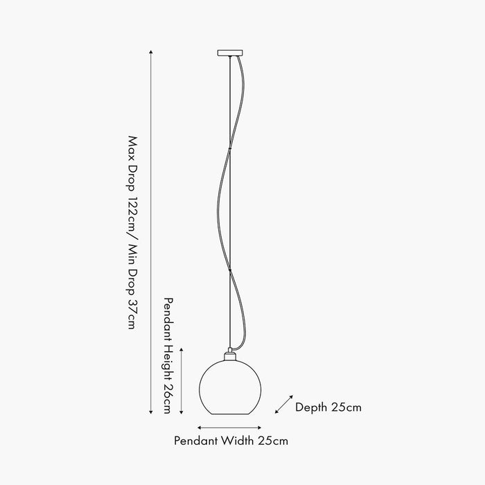 Cassie Speckled Glass Pendant