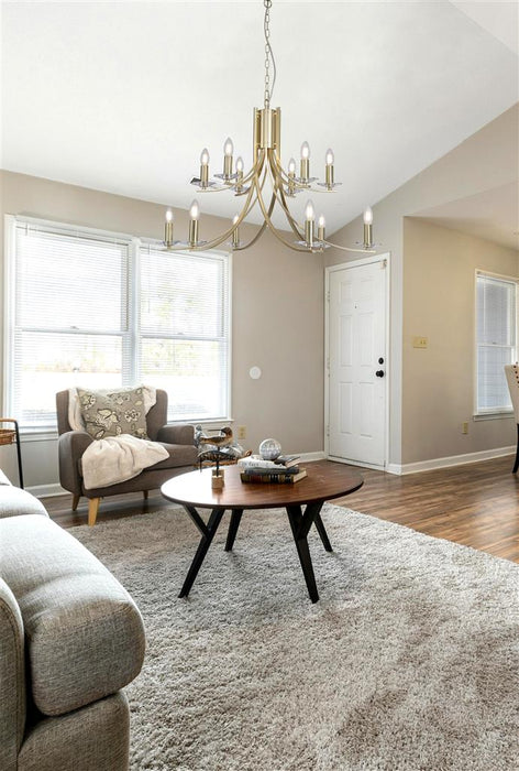 Lucca Gold 5 / 8 / 12 Arm Light Fitting