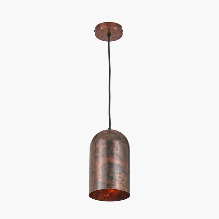 Canto Tall Domed Metal Pendant