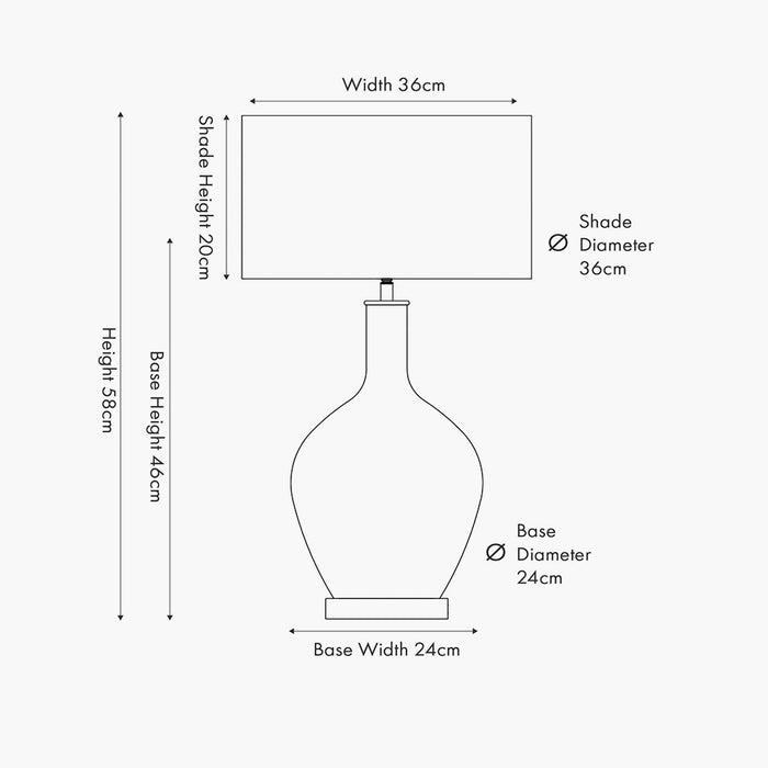 Cassie Speckled Glass Table Lamp