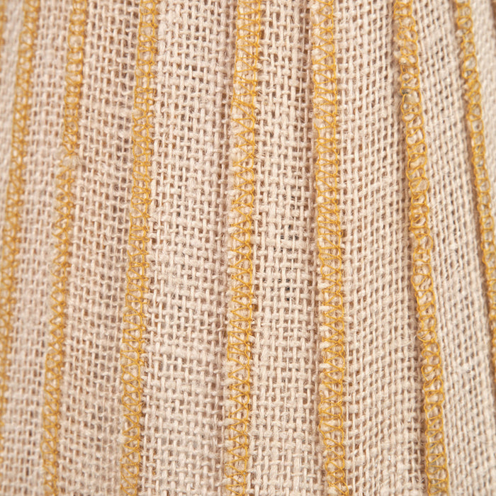 Sahara Yellow Striped Jute Clip On Shade
