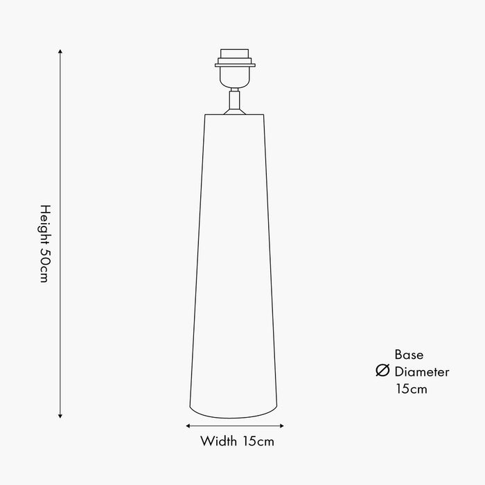 Halstead Wooden Table Lamp Base