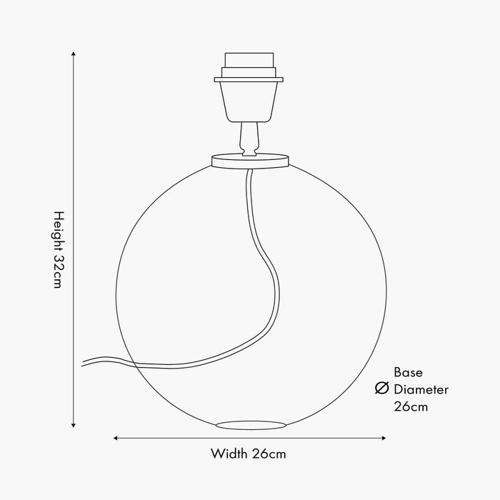 Darjeeling Small Table Lamp Base