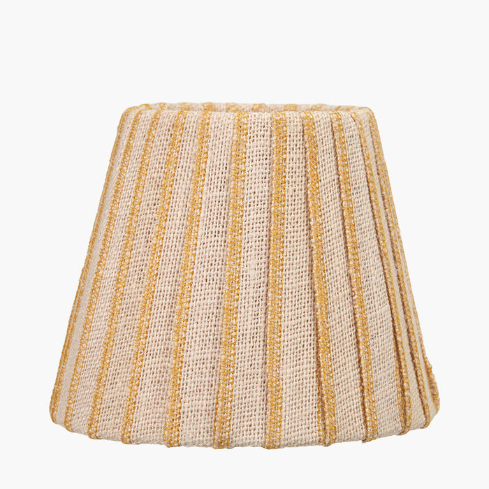 Sahara Yellow Striped Jute Tapered Shade