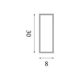 Toronto Square Edge IP65 Wall Light 💧