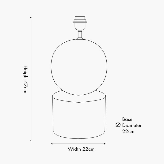 Linton Wooden Table Lamp Base