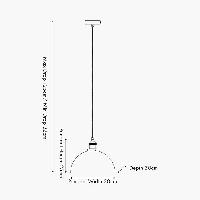 Magali Glass Dome Pendant