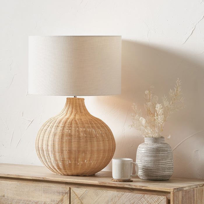 Riviera Rattan Table Lamp