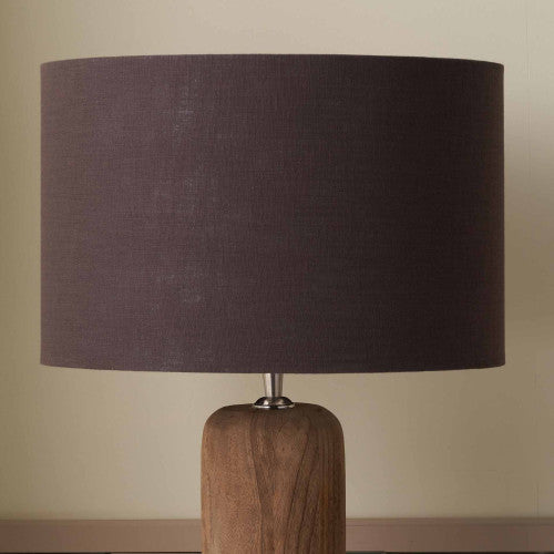 Rachel Bitter Chocolate Linen Drum Shade