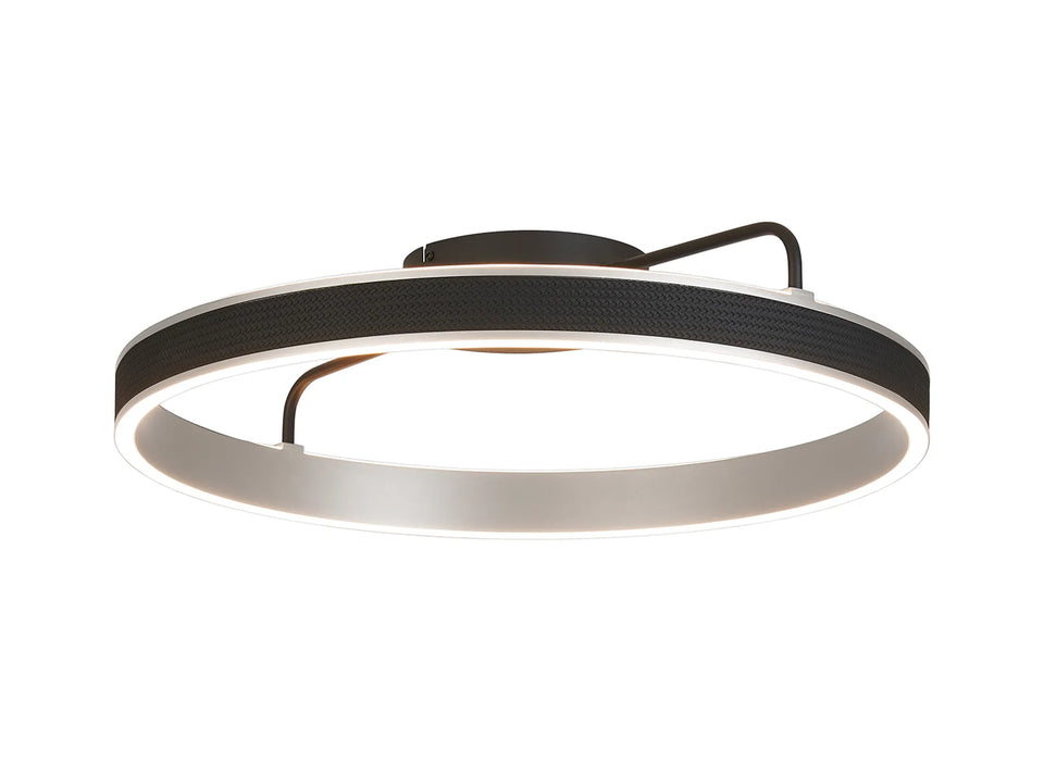 Aragorn Black & Gold LED Semi-Flush: 40cm / 60cm / 80cm