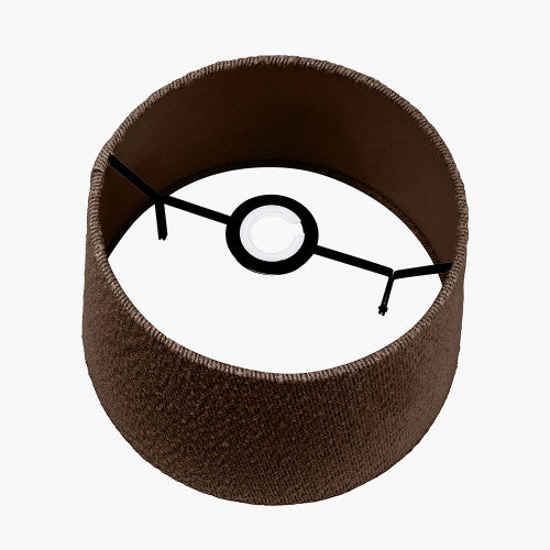 Dotty Mocha Brown Boucle Shade