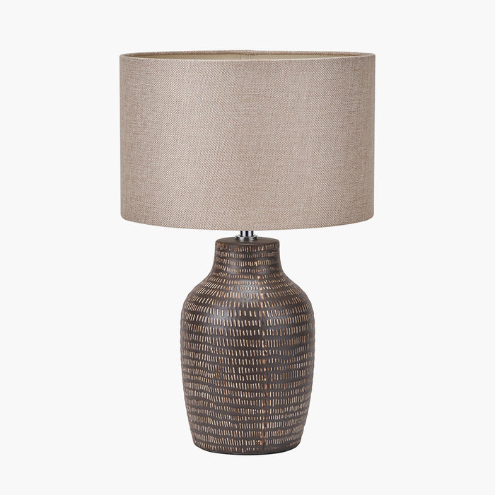 Roka Brown Tall Table Lamp