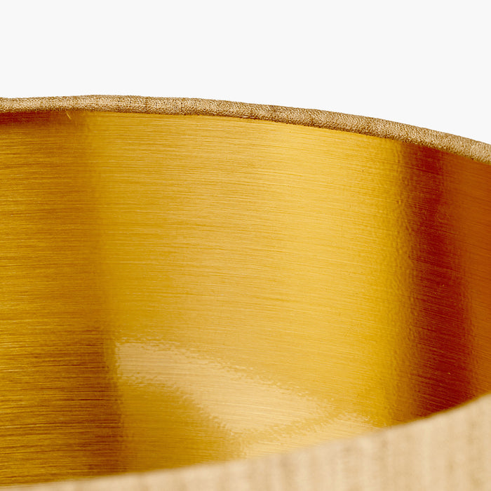 Ritz Gold Slubbed Faux Silk Shade