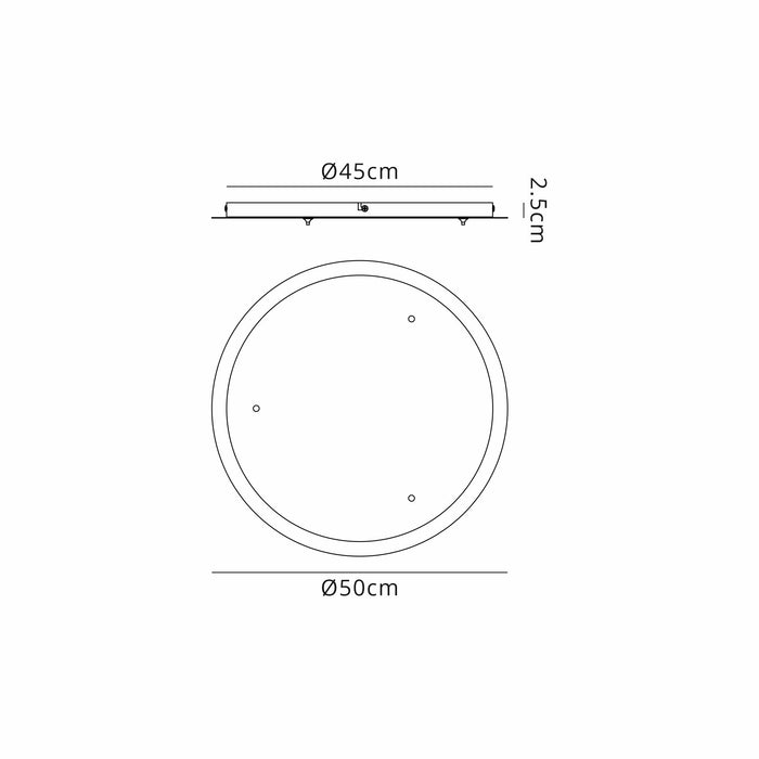 Melsa Round 3 & 5 Light Canopy Kit (FRAME ONLY)