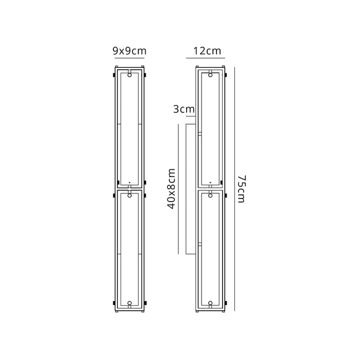 Giorgio Alabaster Effect Large Wall Light (Multiple Colours)