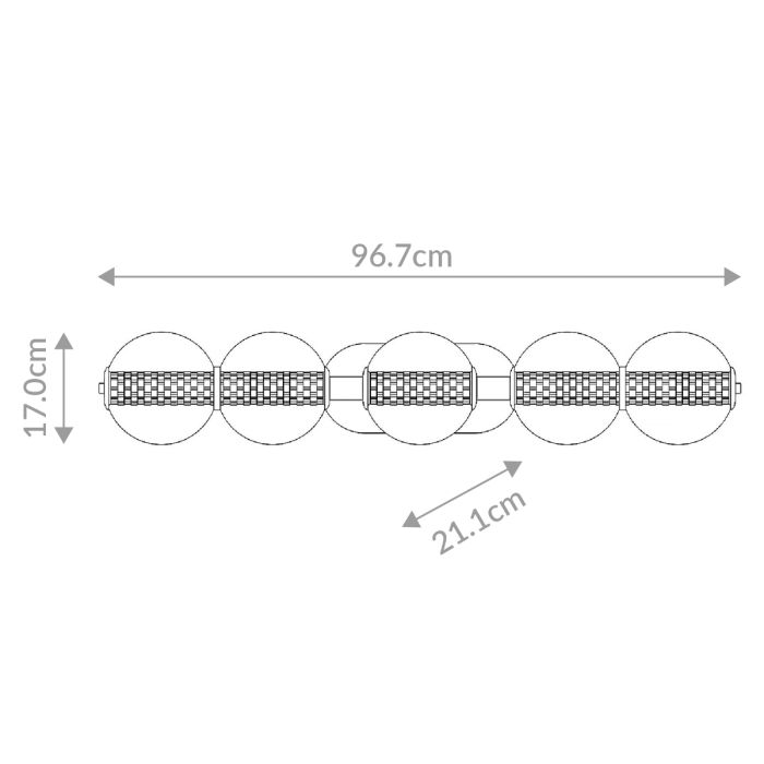 Eros LED 3 / 4 / 5 Light Wall Light💧