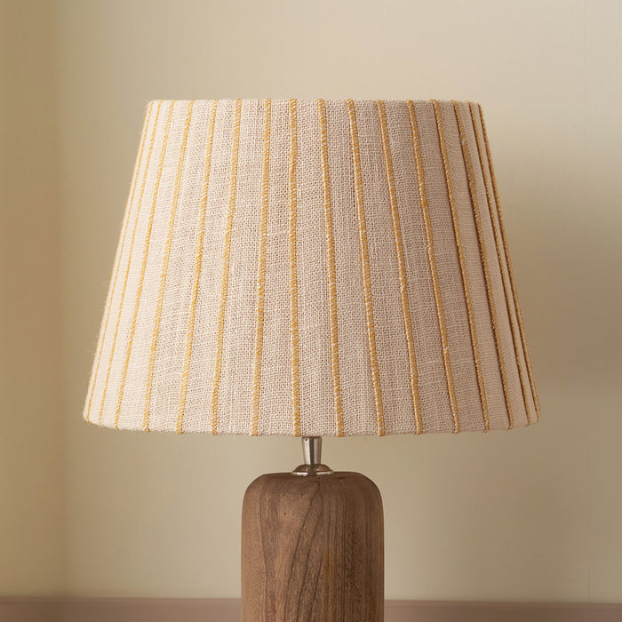 Sahara Yellow Striped Jute Tapered Shade