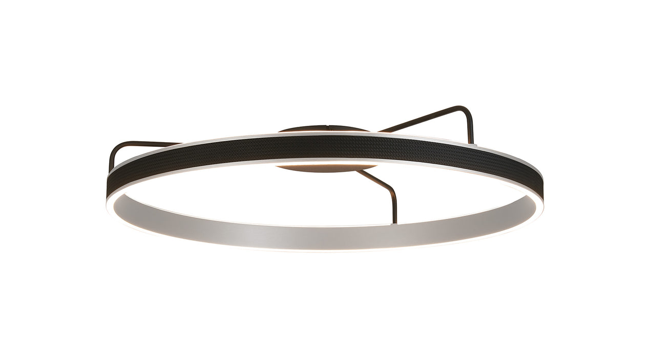 Aragorn Black & Gold LED Semi-Flush: 40cm / 60cm / 80cm