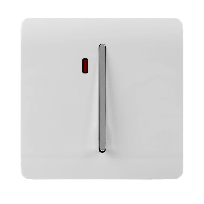45A Double Pole Switch With Neon : 1 Gang