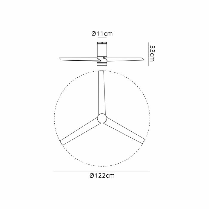 Isla LED Ceiling Fan & Light