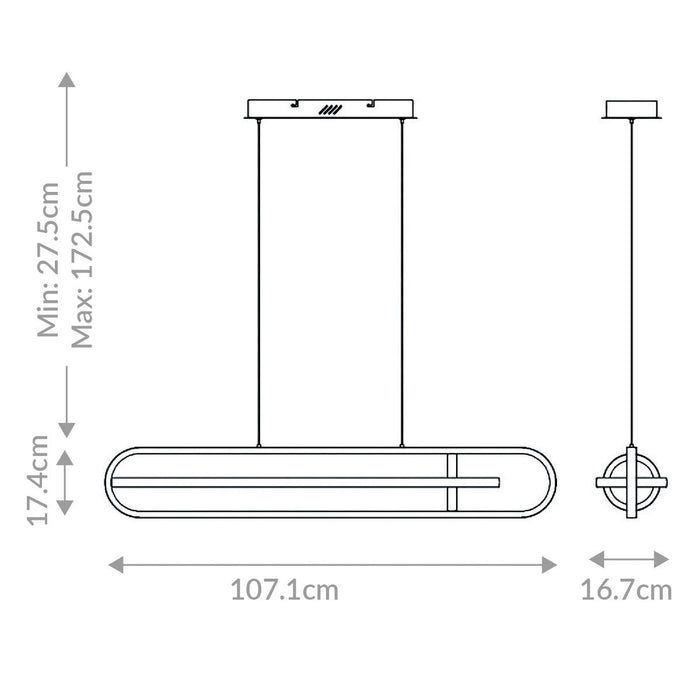 Layla LED Linear Pendant
