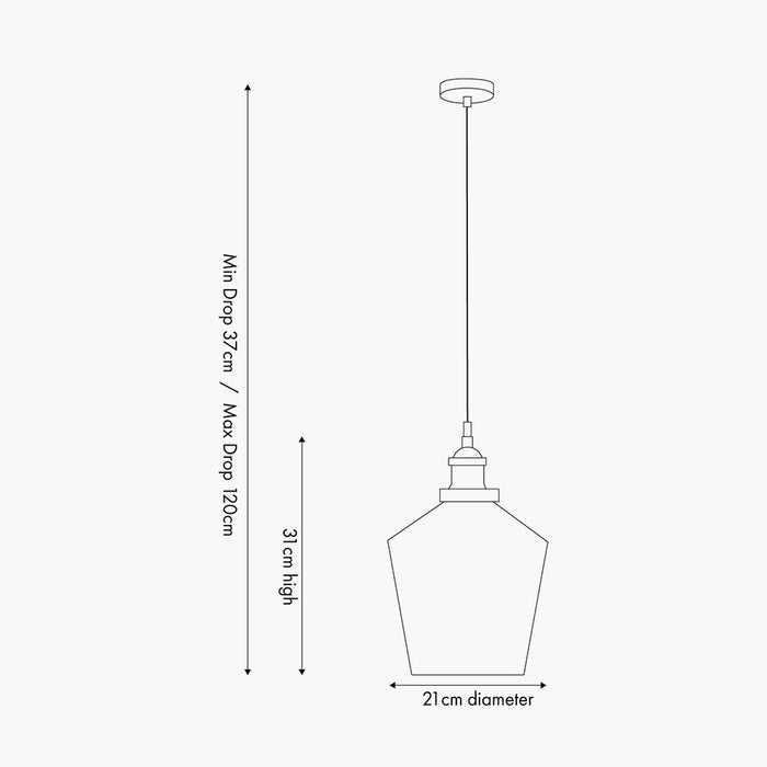 Walton Glass Pendant