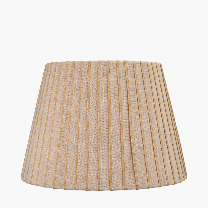 Sahara Yellow Striped Jute Tapered Shade