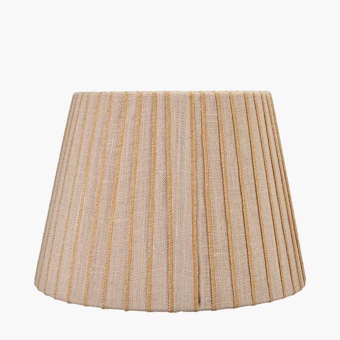 Sahara Yellow Striped Jute Tapered Shade